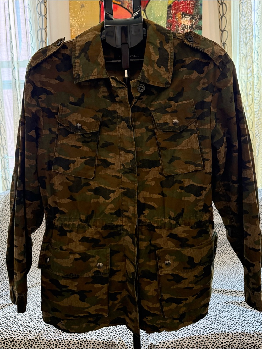Banana Republic Camouflage Field Jacket Women’s Size Large